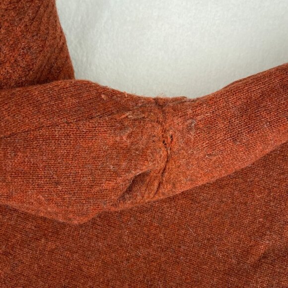A.P.C Lambs Wool Crewneck Pullover Sweater‎ Orange Mens Medium - Picture 8 of 13